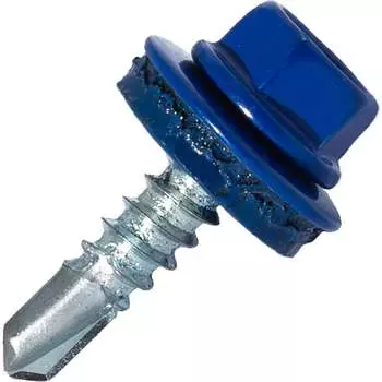 Самосверлящий винт HARDWEX ТМ HWX3-W-P6-4.8x19 мм. св.№2, RAL 5002 (250 шт.) 5190000000539