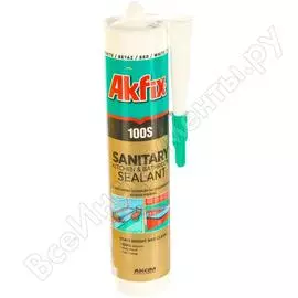 Санитарный герметик для кухни и ванной Akfix 100S SA032