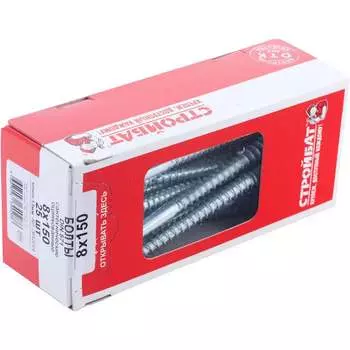 Сантехнический болт Стройбат 8x150 DIN571 25 шт 308030