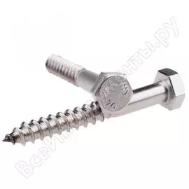 Оцинкованный сантехнический шуруп ЕВРОПАРТНЕР 8х100 DIN 571 10 шт. 5 0951 2