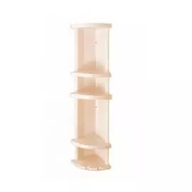 Сборная угловая двухъярусная полка ПОЛИМЕРБЫТ