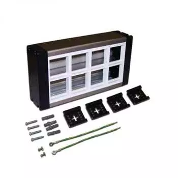 Сдвоенный настенный блок LANMASTER Mosaic LAN-WA-WBK2-F45/8