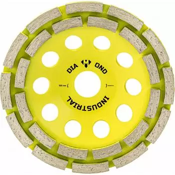 Сегментная двухрядная алмазная чашка по бетону Diamond Industrial DIDCH150S