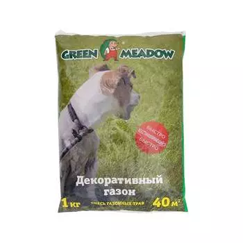 Семена газона для восстановления и ремонта поврежденных участков на газоне GREEN MEADOW 4607160330662