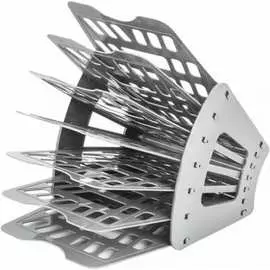 Семисекционный сетчатый веерный лоток для бумаг BRAUBERG Basic 237020