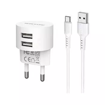 Сетевое зарядное устройство Borofone ba23a brilliant 0L-00044347