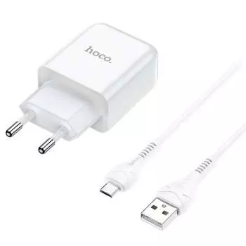 Сетевое зарядное устройство Hoco 23753-N2MW
