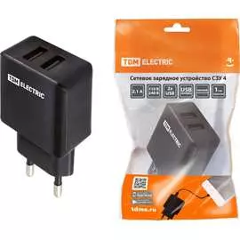 Сетевое зарядное устройство TDM ELECTRIC СЗУ 4 SQ1810-0021