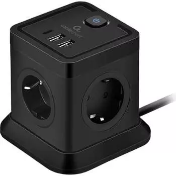 Сетевой фильтр Cablexpert tower TWR-4-CU2-B-2