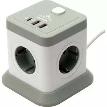 Сетевой фильтр Cablexpert TWR-4-CU2-W-2