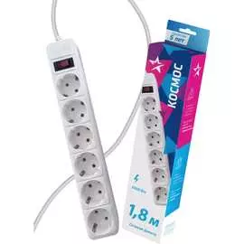 Сетевой фильтр КОСМОС FKsm1.8m-6g(W)16A