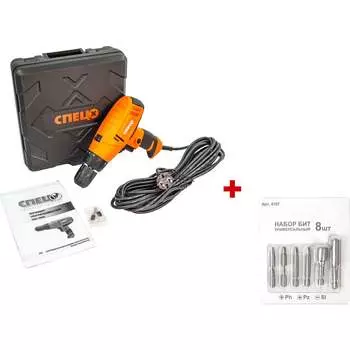 Сетевой шуруповерт Спец БШЭ-400К СПЕЦ-4076/4107