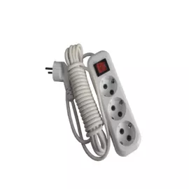 Сетевой удлинитель v.i.-tok у3-евк 3-х розеточный с выключателем с заземлением 10м 31110