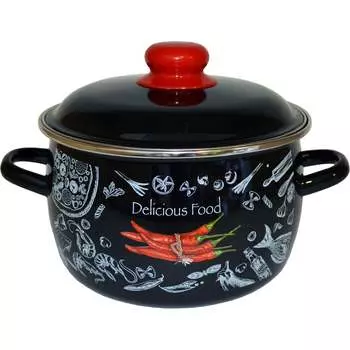 Сферическая эмалированная кастрюля appetite Chilli 1RC221M/1MC221М