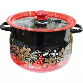 Сферическая эмалированная кастрюля СТАЛЬЭМАЛЬ С1920.38 ТБ14546