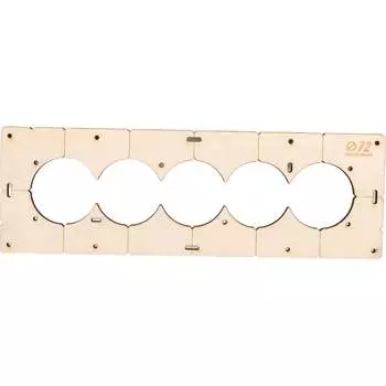 Шаблон для сверления подрозетников РОТОР 5shablon72