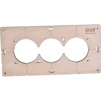 Шаблон для сверления подрозетников РОТОР 3shablon68