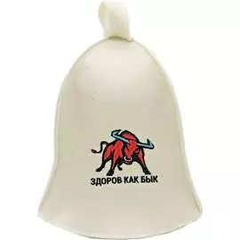 Шапка для бани Бацькина баня Здоров как бык 61315