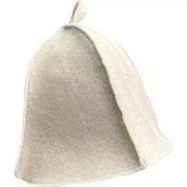 Шапка для бани Бацькина баня Белая 10401