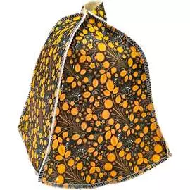 Шапка для бани Бацькина баня Узор ягода 10420