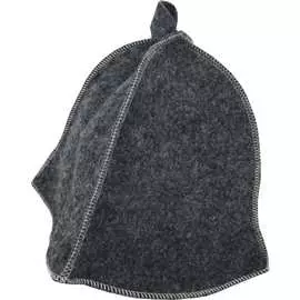 Шапка для бани Бацькина баня Серая 10402