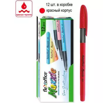 Шариковая ручка Flexoffice FO-GELB035 RED