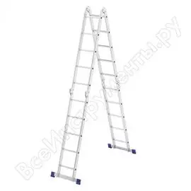 Алюминиевая шарнирная лестница СИБРТЕХ 97883
