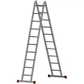Шарнирная двухсекционная лестница Новая Высота 604410