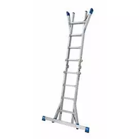 Шарнирная телескопическая стремянка Krause STABILO 133953