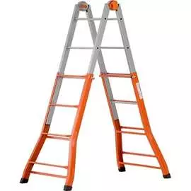 Шарнирная телескопическая лестница-стремянка Gierre