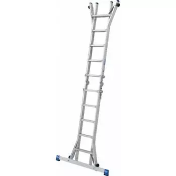 Шарнирная телескопическая стремянка Krause STABILO 133977