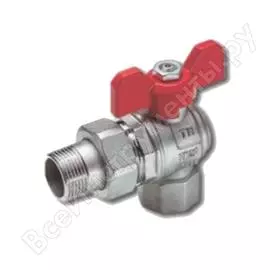 Шаровой кран для коллектора tiemme 1/2'', полнопроходной, прямой, резьба наружная/внутренняя 2120156