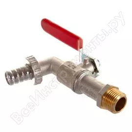 Шаровой кран euros водоразборный 1/2" нр-нр, ручка - усиленный рычаг eu.st2075030 12