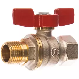 Шаровой кран giacomini латунь никель r914 15 ру42 вр/нр бабочка r914x023 007-0951