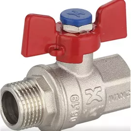 Шаровой кран ivanci superior, ручка-бабочка, внутренняя/наружная резьба 1" ivc.100218.n.05