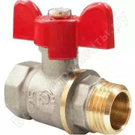 Шаровой кран латунь 11б27фт1м optimнк ду 20 ру 16 м/р полнопроходной бабочка vf.218.nlb1.034 107-6206