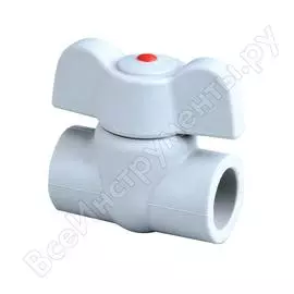 Шаровой кран pipelife instaplast с ручкой бабочка - неразборный 25 3295441410