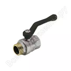 Шаровой кран tiemme scirocco нв, 1", черный рычаг 2310157