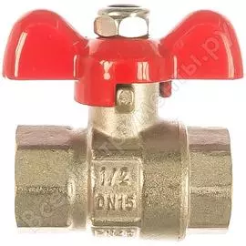 Шаровой полнопроходной кран pro aqua ручка-бабочка, в-в 1/2 fwb63-f15-f15x