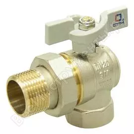 Угловой шаровой кран для воды СТМ