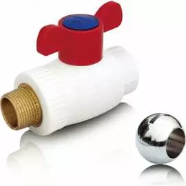 Шаровый кран Blue Ocean PPRF/BV-HW-1B/PPR(W)-MT-20х1/2"