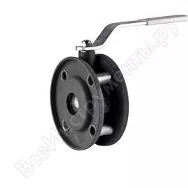 Шаровый кран ld стриж ду 100 ру16 сталь, межфланцевый, оцинкованный 100.016.02.zn 007-6952