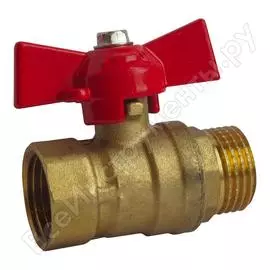 Шаровый кран профитт 1 , латунь, вр/нр, бабочка 4826366