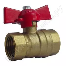 Шаровый кран профитт 3/4, латунь, вр/вр, бабочка 4826182