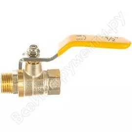Шаровый кран профитт газовый, 1/2, латунь, вр/нр рычаг 4828285