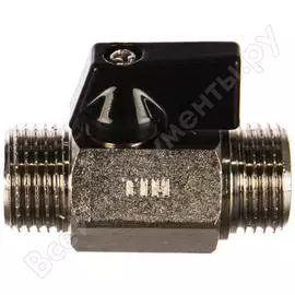 Шаровый кран профитт мини 1/2, нр/нр, флажок, хром 4826694