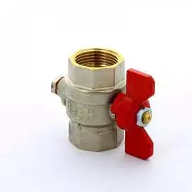 Шаровый кран шаровой tiemme вв 1' ,с отверстием для термодатчика, бабочка 2980008