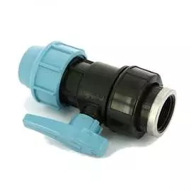 Шаровый кран unidelta компрессионный для труб пнд 25х3/4" 1071025003025