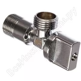 Усиленный угловой шаровый кран для подключения стационарных приборов MPF