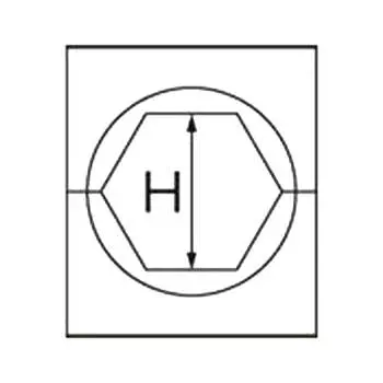 Шестигранная матрица для алюминиевого зажима КВТ МШ-34,6-А/100т 65385